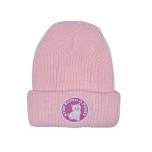 RIPNDIP BEANIE PINK STOP BEING A PUS*Y